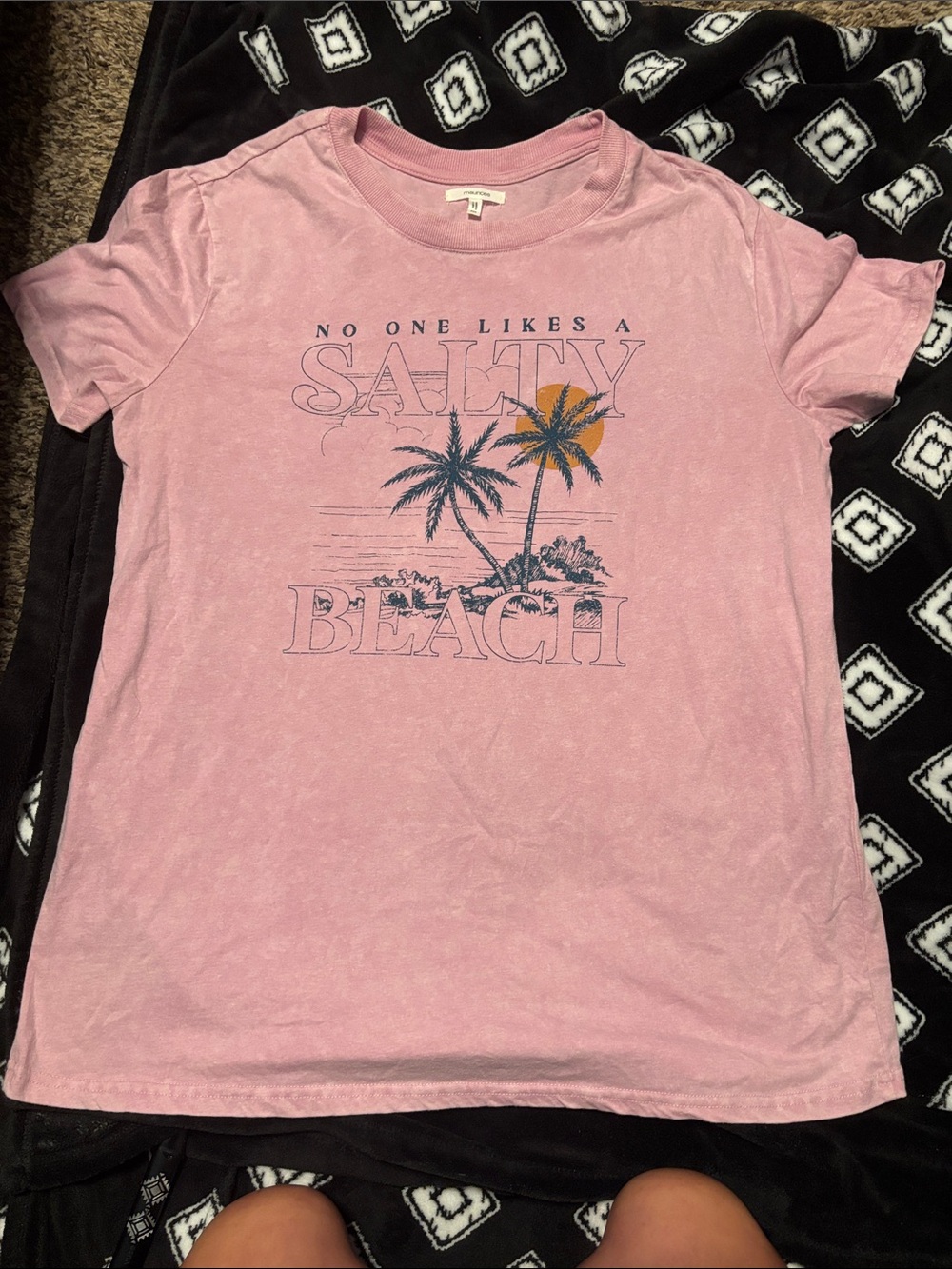 Maurices Pink Graphic Crewneck Tee